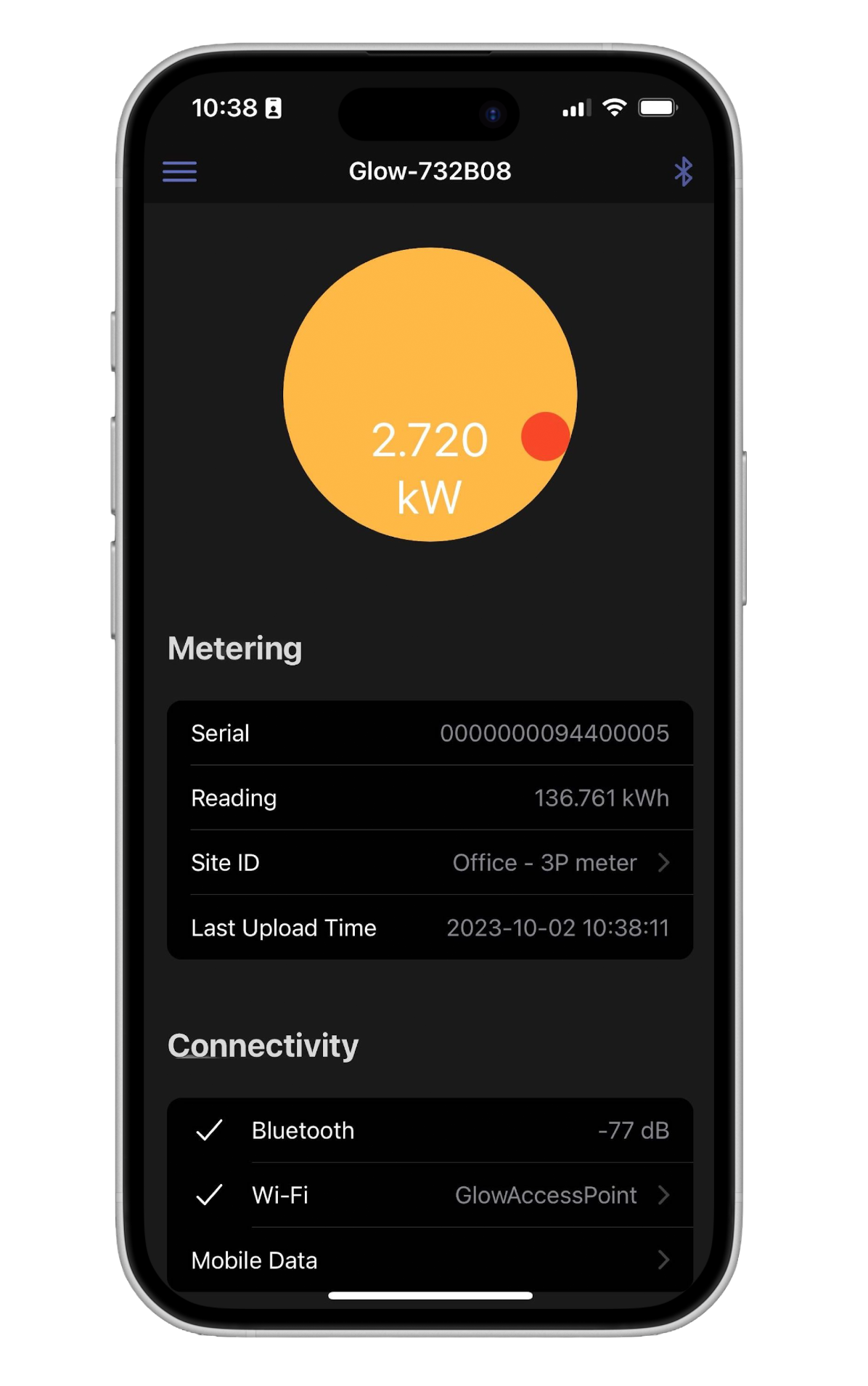Connect app interface