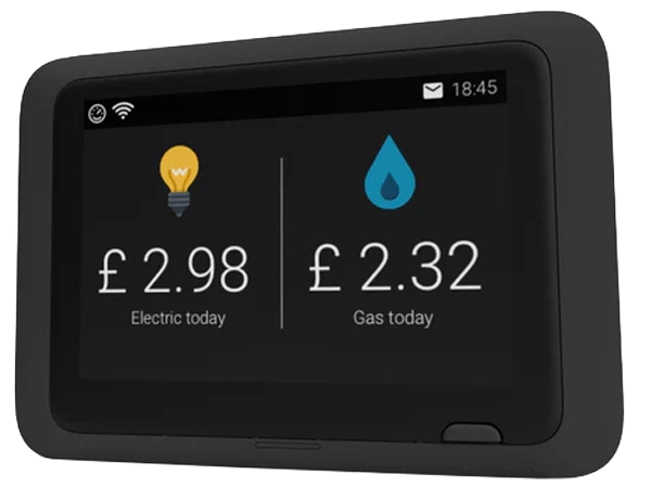 In-Home Display showing energy consumption data